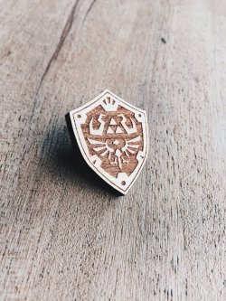 retrogamingblog:  Legend of Zelda Shield Pins made by Jake Mize