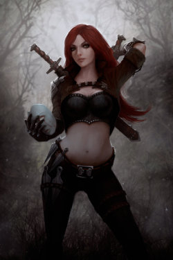 league-of-legends-sexy-girls:  Katarina, the Sinister Blade by dr-grizscald