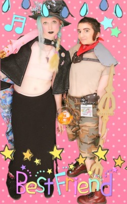 So Animenext had a purikura machine, so we decided to have Taako and Magnus give it a whirl.  The result was&hellip; something.