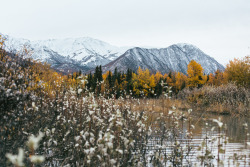 beyondcrowds:  Wade in the autumn water Eklutna, Alaska 