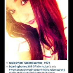 I&rsquo;ve never been someone&rsquo;s Woman Crush Wednesday 😊 honored @bearingbones315  ❤ #wcw #flattered #redhair
