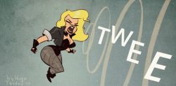 Black Canary - Cartoony PinUpSpeed drawing - https://www.youtube.com/watch?v=P4gMLGan4p0With the voice like that, you better not make her angry :) Newgrounds Twitter DeviantArt  Youtube Picarto Twitch