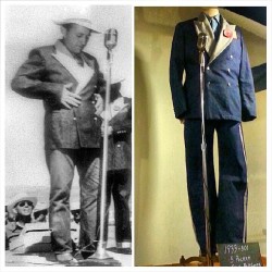 barrio-dandy:  One of the highlights of my field trip today at #inspirationLA with @resortes805 at the #vintage #Levis booth this was an amazing #selvage #denim #tuxedo worn by #BingCrosby. Im gonna get one made one day but better by @redwiteblue lol