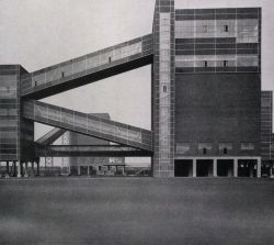 germanpostwarmodern:  Processing Plant (ca. 1954) of the Germania Mine in Dortmund, Germany, by Fritz Schupp 