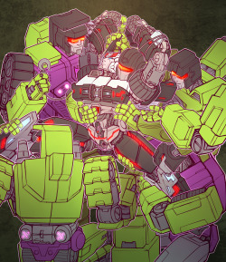 shibara:  Alright! Here’s the finished version of the commission I’ve been working on. It was WAY less complicated to color than I thought it would be, by virtue of all the Structies being pretty much giant green balls with some grey and purple bits