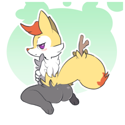 itsunknownanon:  Sorry i’ve been a bit quiet, so have some braixen butt. I’ve made a new pencil tool, and i can’t stop drawing with it…