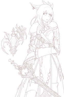 My FFXIV characterI don’t feel like coloring this