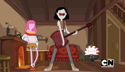 neokasumisty:  (X) (X)    Series regulars Olivia Olson (Marceline), Jeremy Shada (Finn), John DiMaggio (Jake), Hynden Walch (Princess Bubblegum) and Tom Kenny (Ice King) are joined by guest stars Rebecca Romijn (The Empress), Billy Brown (The Vampire