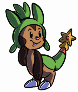 /vp request can i request a chespin with a christmas ornament on his tail?