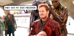 animpalaoutofhell:   We’re just like Kevin Bacon!  Guardians of the Galaxy (2014) 