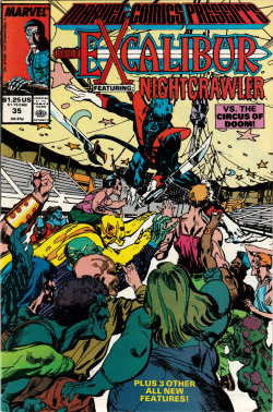 Marvel Comics Presents Excalibur featuring Nightcrawler, No. 35 (Marvel Comics, 1989). Cover art by Tom Grindberg.From Oxfam in Nottingham.