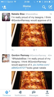 civilwhore:  tbhfunk:  upsidedowntowerofpimps:  I HAVE HONORED THE FAMILY. MY LASAGNA HAS HONORED THE FAMILY. I AM SO HAPPY RIGHT NOW GORDAN RAMSAY THINKS THAT MY LASAGNA LOOKS GREAT. MY LIFE HAS BEEN MADE. I AM SO HAPPY I AM ABOUT TO CRY     