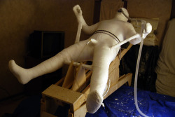 Fuckiamsexedout:  Full Body Cast - Plaster Mummification - Male Slaves Mummified