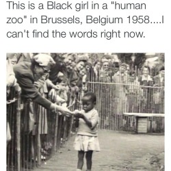          This is not life…  Wow wow wow  oh but nigga we ignorant tho  ._.  1958 THESE ARE SOME OF YOUR GRANDPARENTS!!!!  &ldquo;slavery was hundreds of years ago. get over it&quot;  shut THE fuck up. 56 years ago black children were zoo attractions.