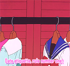 kaorunoyume:  Date etiquette rules by Usagi, be sure to follow it. 
