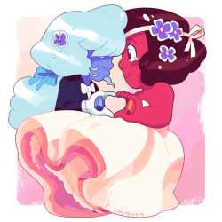 chicinlicin: A little Ruby and Sapphire~ ; O ; …I’ve doodled a few of these OTL so there might be some more Rupphire and Garnet on the way if I have time…so many new things to drawwwww aaahhhhh 