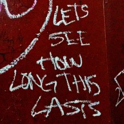&ldquo;Let&rsquo;s see how long this lasts&hellip;&rdquo; #graffiti in the #frenchquarter during #mardigras #MardiGras2015 #bathroom #bathroomgraffiti