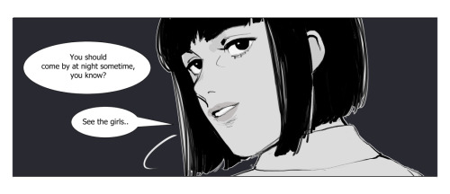 Mickey + Jessica (My new 18+ gritty lesbian romance story)Pages 30 + 31 up on my Patreon 💕  (Find out more info on the Patreon page! The comic will be available for purchase when it’s completed outside of Patreon.) 