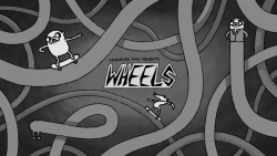 Wheels title card concepts by writer/storyboard artist Charmaine Verhagen