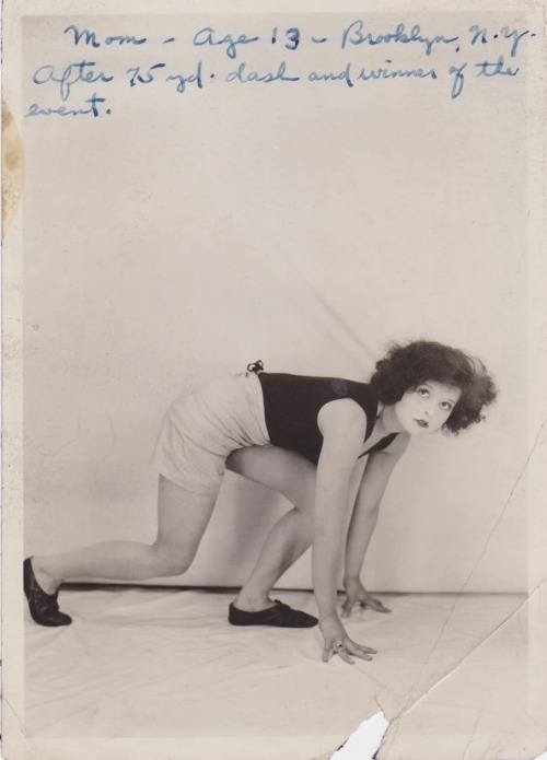 Original photograph of Clara Bow with her own hand-written notes to her sons. Nudes &amp; Noises  