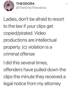 psy-faerie: psy-faerie:  Reminder for online sex workers 💗  FYI pirating thieves if you post a models content and they decide to really fuck you instead of just filing DMCA, these are the consequences 