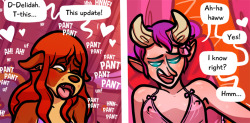- PREVIEW FOR NEXT WEEK’S COMIC UPDATE - Up on Patreon now for all pledge levels. Thank you guys for supporting the comic! &lt;3&gt; Patreon.com/ELSEWHERE
