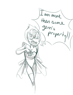 trusslark:  I’m both excited and concerned about where our Pearl really comes from. Also the thought that Pearl could possibly be originally aligned with White Diamond is radical. Also I was in the mood to make myself a Peridot since we know there are