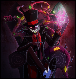 nillas-art-den: When the devil is too busy, and death’s a bit too much.They call on me, by name you see, for my special touch~_____I can’t stop. These characters are just so fun to draw, especially Black Hat. No one help me, this is a hell I’m glad