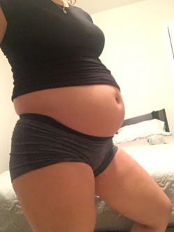 stuffed-bellies-always:  “These seem a little tighter than in my running days…must’ve shrunk I guess..”