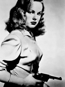 Peggy Cummins in Gun Crazy, 1950.