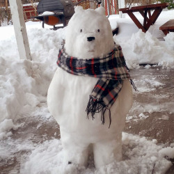 cartoonnetwork:  Ice Bear is loving this weather. Photo by https://www.instagram.com/tab.bes/ 