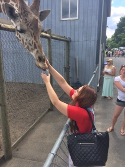 unicornslovesloths: littlefantasyabdl:  Hand feeding all of the animals I’m not supposed to! I feed a monkey too and it grabbed the food with its tail!  Love herrrrr. 