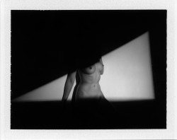 flamingchickenstudio:  Cindy. Shot with a Polaroid 600SE on Fuji FP100 film 