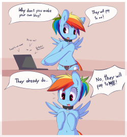needs-more-butts:  omiart:  Convince this pony girl to be more social :|  Dash in those panties hnnnnnnnng   &lt; |D’‘‘‘
