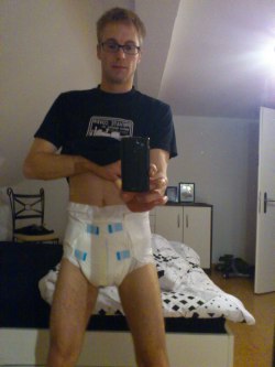 Another of this very handsome diapered man