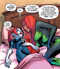 mostflogged:  mercwithablog:  kinasin:  Harley Quinn #7  Harley is too cute for my own good.  ungh the redesigns are still horrible to look at but just seeing harley and ivy together makes me so happy i’m torn asunder 