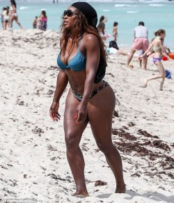 youngblackandvegan:  dickprintbandit:  bl4ck—jesus:  clarknokent:  ghno1bloggamedia:  Tennis Star, Serena Williams  That body!  Her booty though. I love her body except her arms buts she’s hot tho   how interesting for a person to think that they
