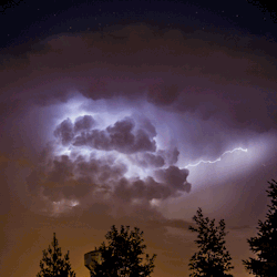 psychedelic-psychiatrist:  Forty seconds of a truly impressive thunderstorm, which passed over Minneapolis earlier this week. 