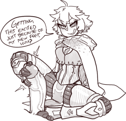 tenkaboutholes:Patron Request - dumbass robot toes