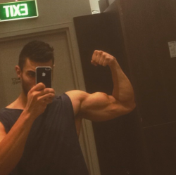 bicepsinsleeves:  bicepsinsleeves:Greek God - Amir @amirboro