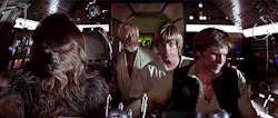 mamalaz:Luke in the Millennium Falcon A New Hope (1977) // The Last Jedi (2017)