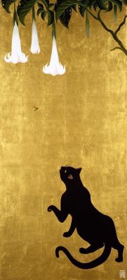 ollebosse: “Black cat” by Muramasa KudoKudou Muramasa (1948-)  