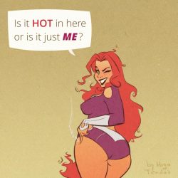 Starfire - Hot in Here - Cartoon PinUp SketchToday&rsquo;s warm up that blazed out of control. You could say I&rsquo;m on fire :)     Newgrounds Twitter DeviantArt  Youtube Picarto Twitch   