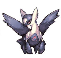 paroro:  Now for the pokedex challenge I’ve been participating on, for gen 3 I was assigned Latios! It was kind of challenging cause… I dunno what he is, like, a bird? a jet? in any case, here goes~ 