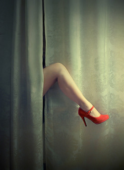 Red shoe by soleá on Flickr.