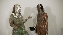 coveredandsmothered:  Last gif from “Pie, Slime or Strip with Vicky” on messygirlvideos.com and messygirl.comIf you have any gif request or questions about videos do not hesitate to  message me and ask for them, I will do my best to make them happen!