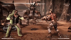 sergeant-wolfe:  weaselsblaugh:  blighttown-at-5fps-while-invaded:  Johnny Cage’s stand, “Johnny Cage”!  Johnny Cage is the only person self-absorbed enough to have himself as a Stand.  I love how they both do the winpose that’s fucking great