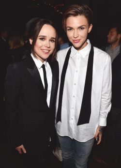 dappertomboy:  Ellen Page & Ruby Rose at Freeheld Premiere