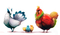 aquanite:Legendary Chickens -Cleaned- by MrRedButcherOH NO SO CUTE