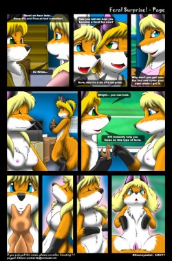 letsbefoxxy:  Feral Surprise By: Kitsuneyoukai     |     (Part 2) A nice feral transformation Comic that I rather enjoy much ^.^ Such a lovely couple, wish I had a mate who could cuddle and just be with me for eternity.~Sabre ^~^